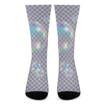 Colorful Soap Bubble Print Crew Socks