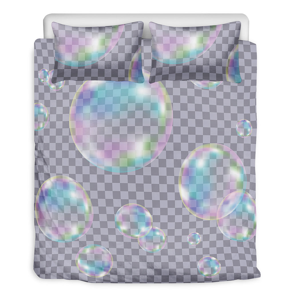 Colorful Soap Bubble Print Duvet Cover Bedding Set