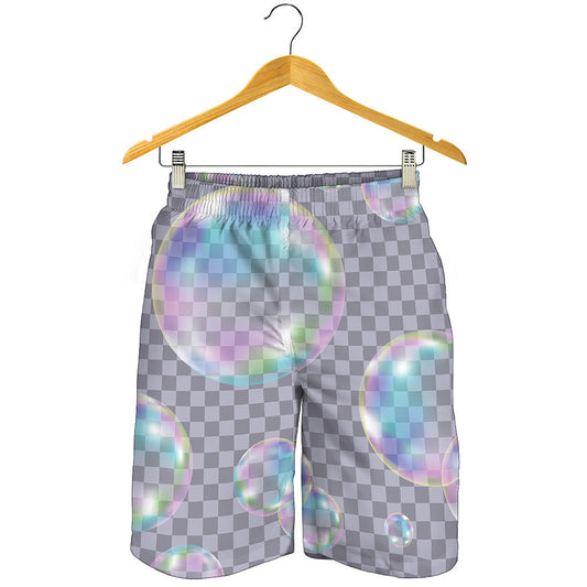 Colorful Soap Bubble Print Men's Shorts