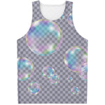 Colorful Soap Bubble Print Men's Tank Top