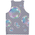 Colorful Soap Bubble Print Men's Tank Top