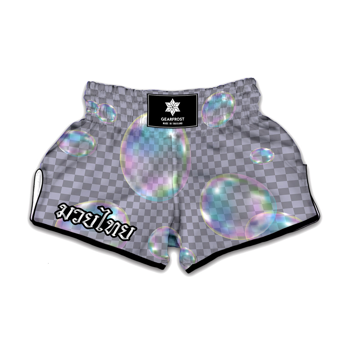 Colorful Soap Bubble Print Muay Thai Boxing Shorts