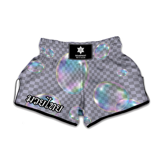 Colorful Soap Bubble Print Muay Thai Boxing Shorts
