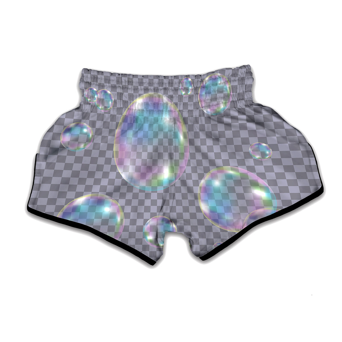 Colorful Soap Bubble Print Muay Thai Boxing Shorts