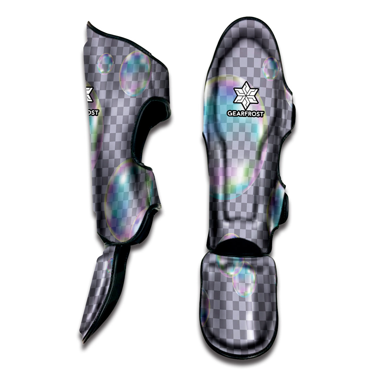 Colorful Soap Bubble Print Muay Thai Shin Guard