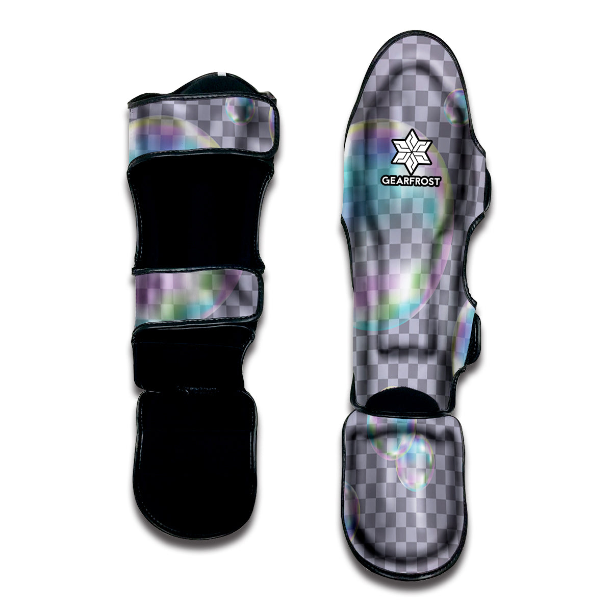 Colorful Soap Bubble Print Muay Thai Shin Guard
