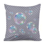 Colorful Soap Bubble Print Pillow Cover