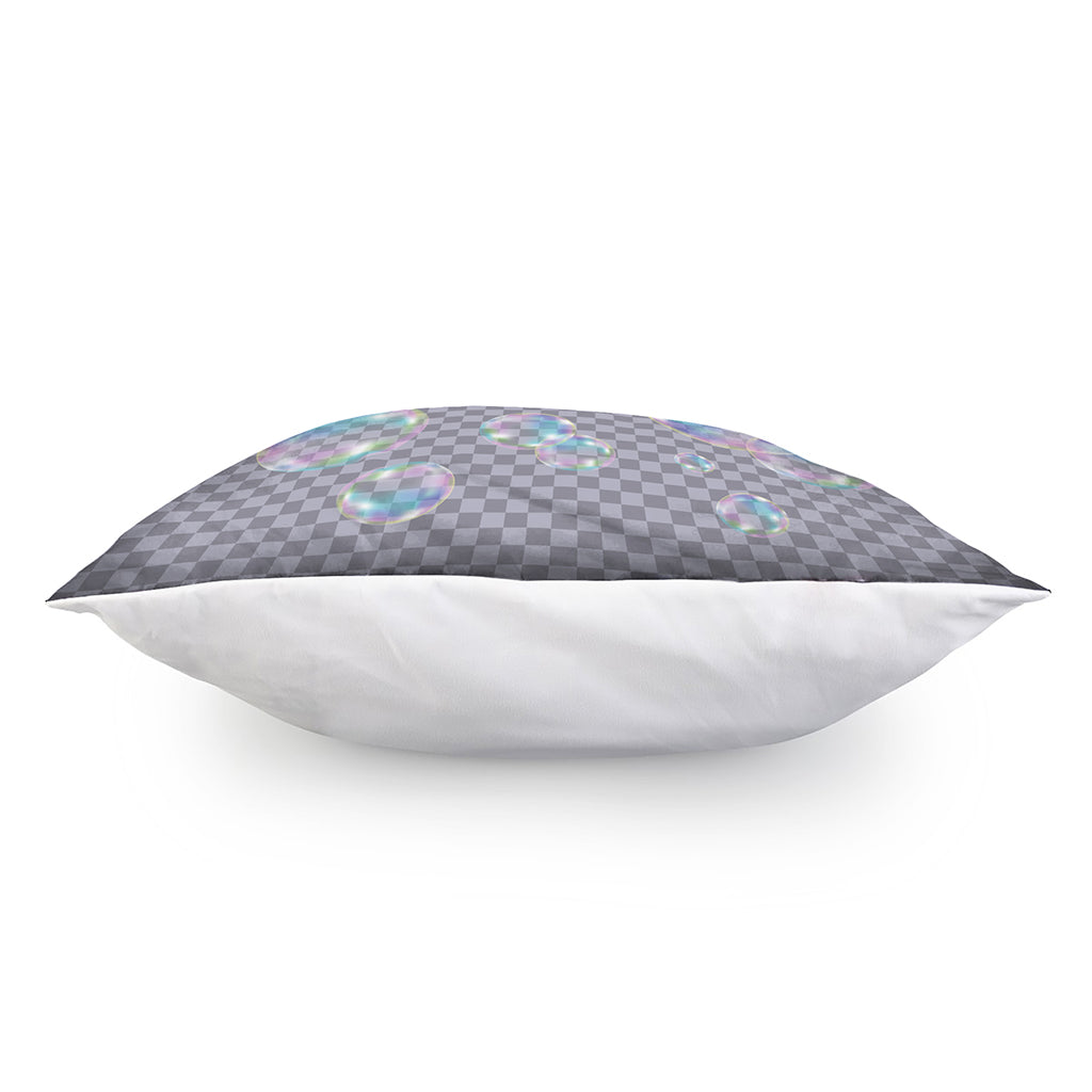Colorful Soap Bubble Print Pillow Cover