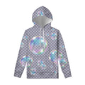 Colorful Soap Bubble Print Pullover Hoodie