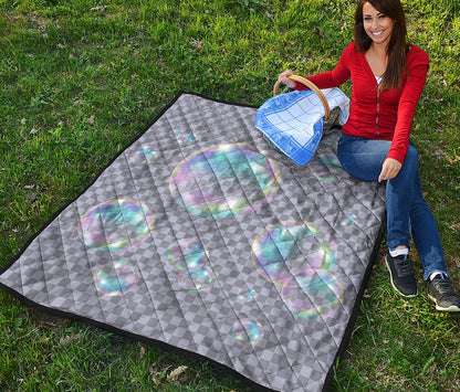 Colorful Soap Bubble Print Quilt