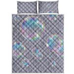 Colorful Soap Bubble Print Quilt Bed Set