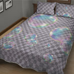 Colorful Soap Bubble Print Quilt Bed Set