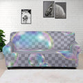 Colorful Soap Bubble Print Sofa Cover