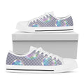 Colorful Soap Bubble Print White Low Top Sneakers