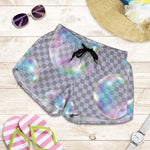 Colorful Soap Bubble Print Women's Shorts