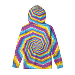 Colorful Spiral Illusion Print Pullover Hoodie