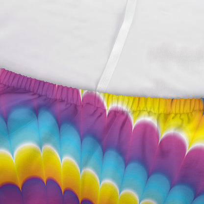 Colorful Spiral Illusion Print Sofa Cover