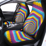 Colorful Spiral Illusion Print Universal Fit Car Seat Covers