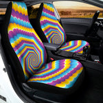 Colorful Spiral Illusion Print Universal Fit Car Seat Covers