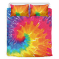 Colorful Spiral Tie Dye Print Duvet Cover Bedding Set