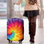 Colorful Spiral Tie Dye Print Luggage Cover