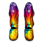 Colorful Spiral Tie Dye Print Muay Thai Shin Guard