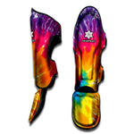 Colorful Spiral Tie Dye Print Muay Thai Shin Guard