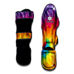 Colorful Spiral Tie Dye Print Muay Thai Shin Guard
