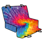 Colorful Spiral Tie Dye Print Pet Car Back Seat Cover