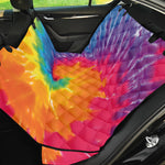 Colorful Spiral Tie Dye Print Pet Car Back Seat Cover