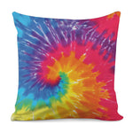 Colorful Spiral Tie Dye Print Pillow Cover