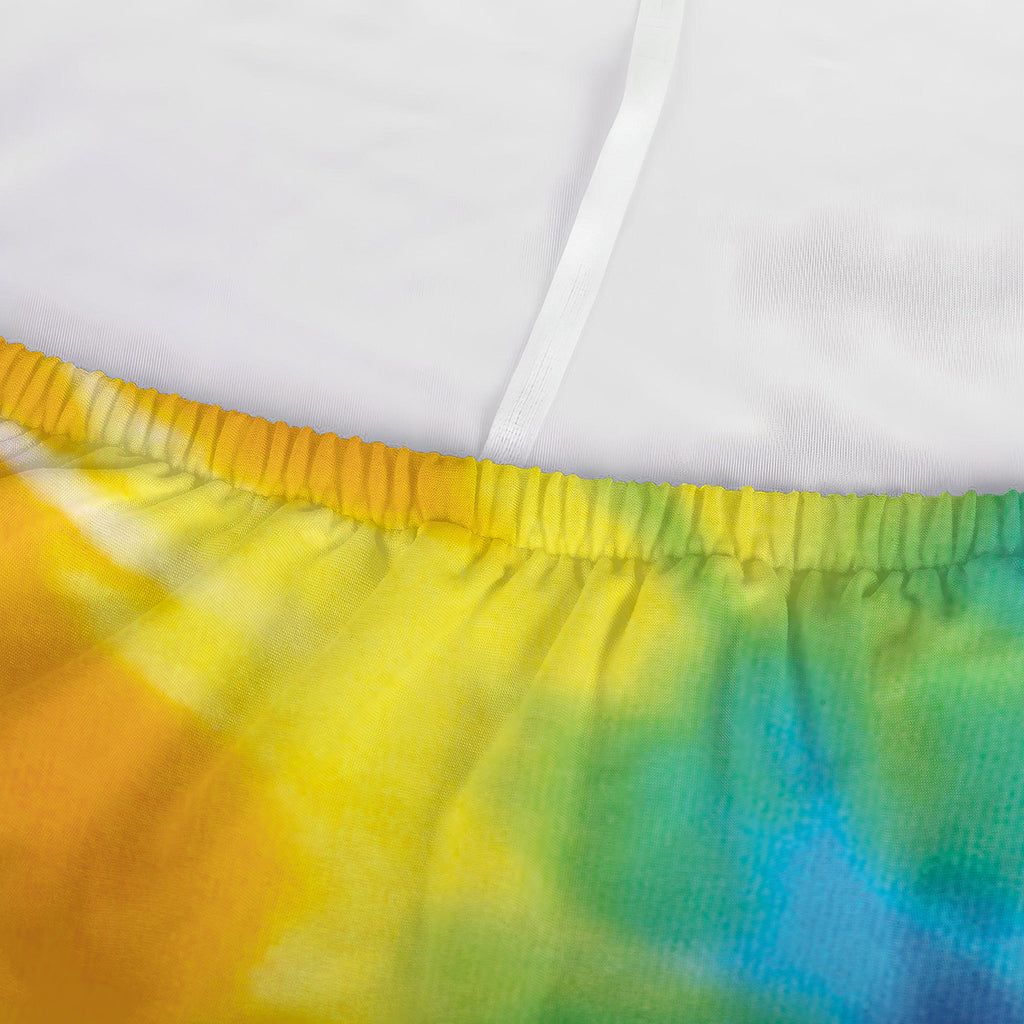 Colorful Spiral Tie Dye Print Sofa Cover