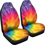 Colorful Spiral Tie Dye Print Universal Fit Car Seat Covers