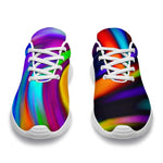 Colorful Spiral Trippy Print Sport Shoes GearFrost
