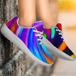 Colorful Spiral Trippy Print Sport Shoes GearFrost