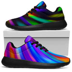 Colorful Spiral Trippy Print Sport Shoes GearFrost