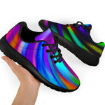 Colorful Spiral Trippy Print Sport Shoes GearFrost