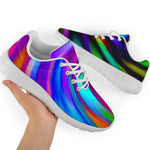 Colorful Spiral Trippy Print Sport Shoes GearFrost