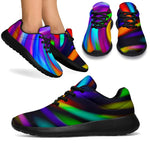 Colorful Spiral Trippy Print Sport Shoes GearFrost