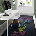 Colorful Spiritual Elephant Print Area Rug