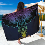 Colorful Spiritual Elephant Print Beach Sarong Wrap