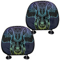 Colorful Spiritual Elephant Print Car Headrest Covers