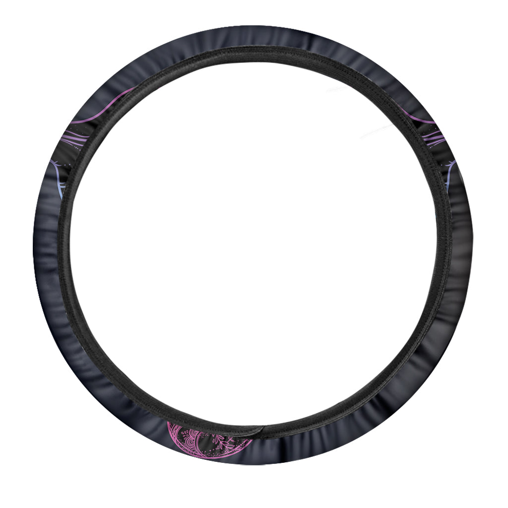 Colorful Spiritual Elephant Print Car Steering Wheel Cover
