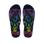 Colorful Spiritual Elephant Print Flip Flops