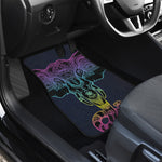 Colorful Spiritual Elephant Print Front and Back Car Floor Mats