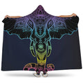 Colorful Spiritual Elephant Print Hooded Blanket