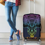 Colorful Spiritual Elephant Print Luggage Cover