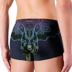 Colorful Spiritual Elephant Print Men's Boxer Briefs