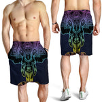 Colorful Spiritual Elephant Print Men's Shorts