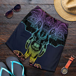 Colorful Spiritual Elephant Print Men's Shorts